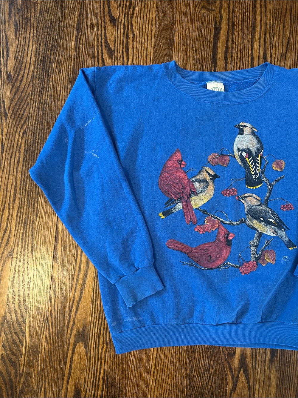 Vintage 90s Birds Nature Sweatshirt - Picture 3 of 11